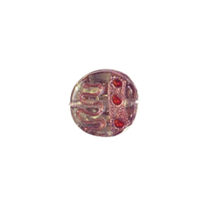 Goldstone Lampworked Glass Beads w or swirly Flowers 6982