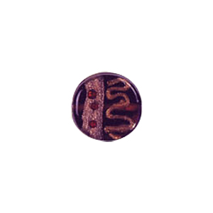 Goldstone Lampworked Glass Beads w or swirly Flowers 6986