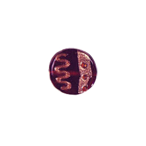 Goldstone Lampworked Glass Beads w or swirly Flowers 6987