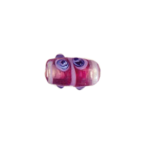 Multi layered Bumpy Beads in Evil eye pattern with stripe band 6994