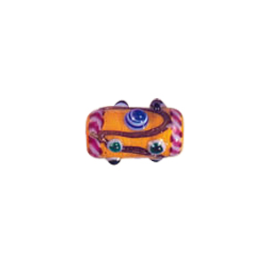 Multi layered Bumpy Beads with dots and swirls 6998