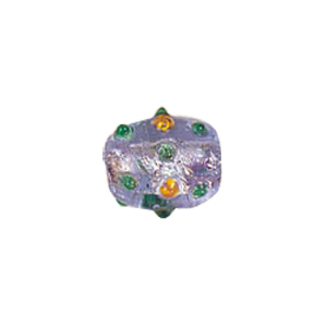 Lampworked Silver mirror gloss Foiled Glass Beads 7079