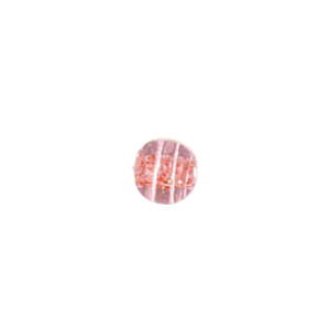 Glitter filled Glass Beads w or stripes 7164