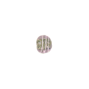 Glitter filled Glass Beads w or stripes 7173