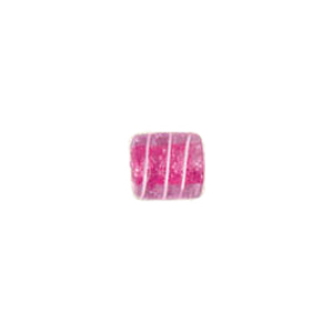 Glitter filled Glass Beads w or stripes 7175