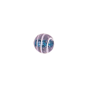 Glitter filled Glass Beads w or stripes 7179