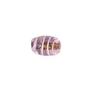 Glitter filled Glass Beads w or stripes 7188