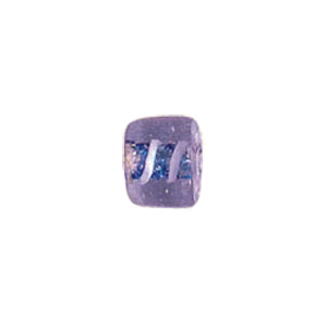 Glitter filled Glass Beads w or stripes 7196