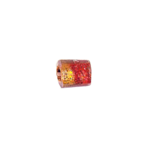 Glitter filled Glass Beads 2 tone 7209