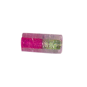 Glitter filled Glass Beads 2 tone 7212