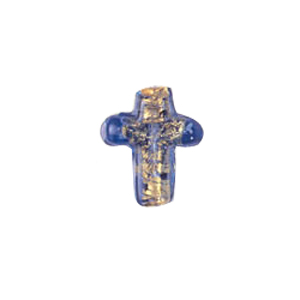 Silver or Gold Foiled Cross Pendant 7248
