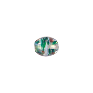 Multi Color lined and striped Lampworked Glass Beads 7279