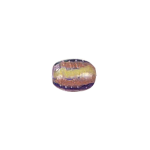 Multi Color lined and striped Lampworked Glass Beads 7281