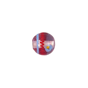 Multi Color lined and striped Lampworked Glass Beads 7289