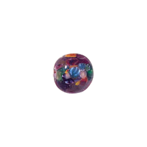 Multi Color lined and striped Lampworked Glass Beads 7292