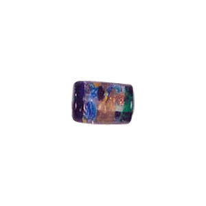 Multi Color lined and striped Lampworked Glass Beads 7297