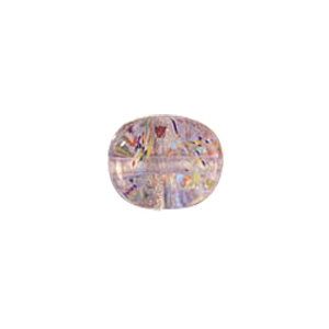 Multi Color lined and striped Lampworked Glass Beads 7313