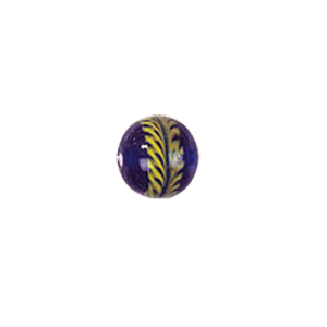 Multi Color lined and striped Lampworked Glass Beads 7322