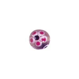 Dotted Flower Lampworked Glass Beads 7408