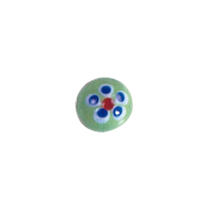 Dotted Flower Lampworked Glass Beads 7416