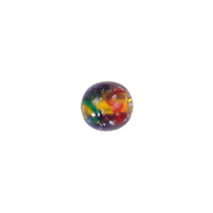 Confetti Glass Beads with color line 7472