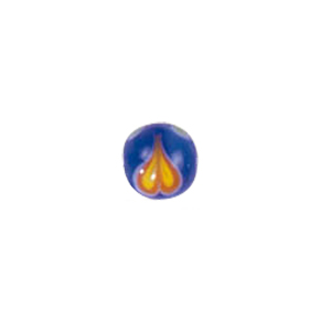 Confetti Glass Beads with color line 7477