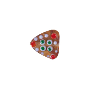 Dotted Flower Lampworked Glass Beads 7501