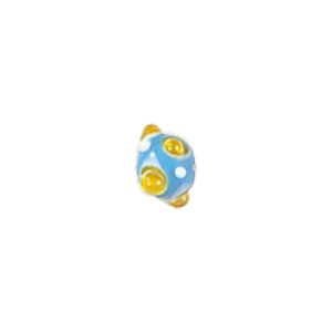4 layer 2 color Bumpy Glass Beads 7510