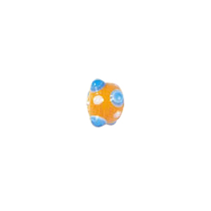 4 layer 2 color Bumpy Glass Beads 7511