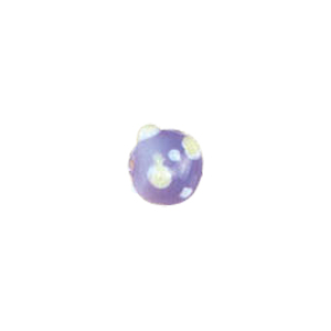 2 layer 2 color Bumpy Glass Beads 7521