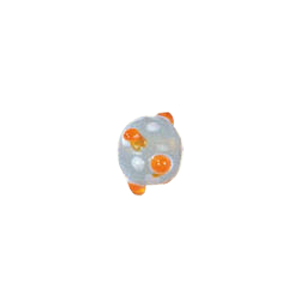 4 layer 2 color Bumpy Glass Beads 7531
