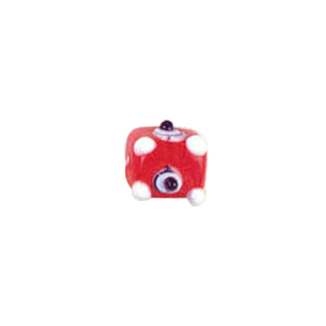4 layer 2 color Bumpy Glass Beads 7554