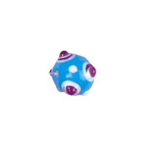 4 layer 2 color Bumpy Glass Beads 7570