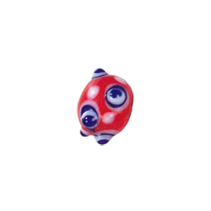 4 layer 2 color Bumpy Glass Beads 7571