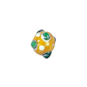 4 layer 2 color Bumpy Glass Beads 7572
