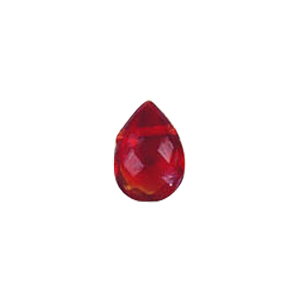 Faceted Pressed top hole Glass Beads and Pendants 7694