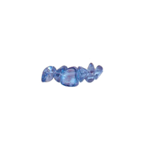Irregular shaped tumbled Uncut Glass Beads 7755