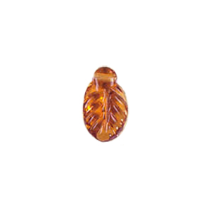 Pressed top hole unique shaped Glass Beads or Pendants 7802