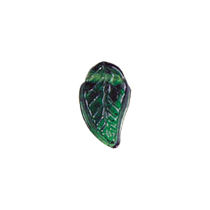 Pressed top hole unique shaped Glass Beads or Pendants 7805