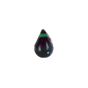 Pressed top hole unique shaped Glass Beads or Pendants 7848