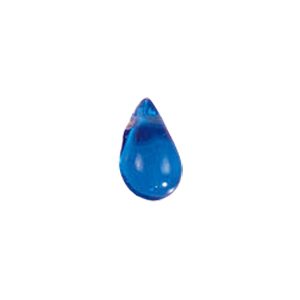 Pressed top hole unique shaped Glass Beads or Pendants 7850
