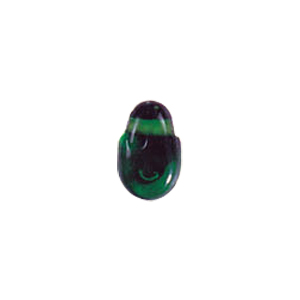Pressed top hole unique shaped Glass Beads or Pendants 7855