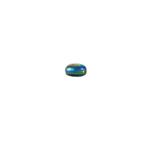 Pressed Faceted Iridescent Rainbow coating Glass Beads 7911