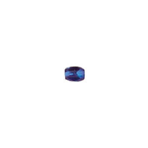 Pressed Faceted Iridescent Rainbow coating Glass Beads 7933