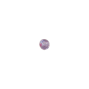 Pressed Faceted Iridescent Rainbow coating Glass Beads 7936