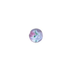 Confetti Mosaic pattern Glass Beads with color line 7996