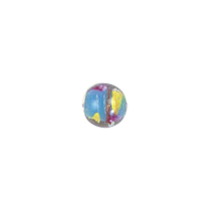 Confetti Mosaic pattern Glass Beads with color line 8001