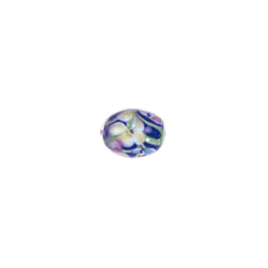 Confetti Mosaic pattern Glass Beads with color line 8010