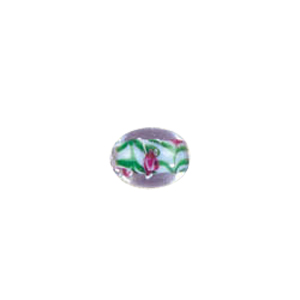 Confetti Mosaic pattern Glass Beads with color line 8019