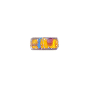 Confetti Mosaic pattern Glass Beads with color line 8031